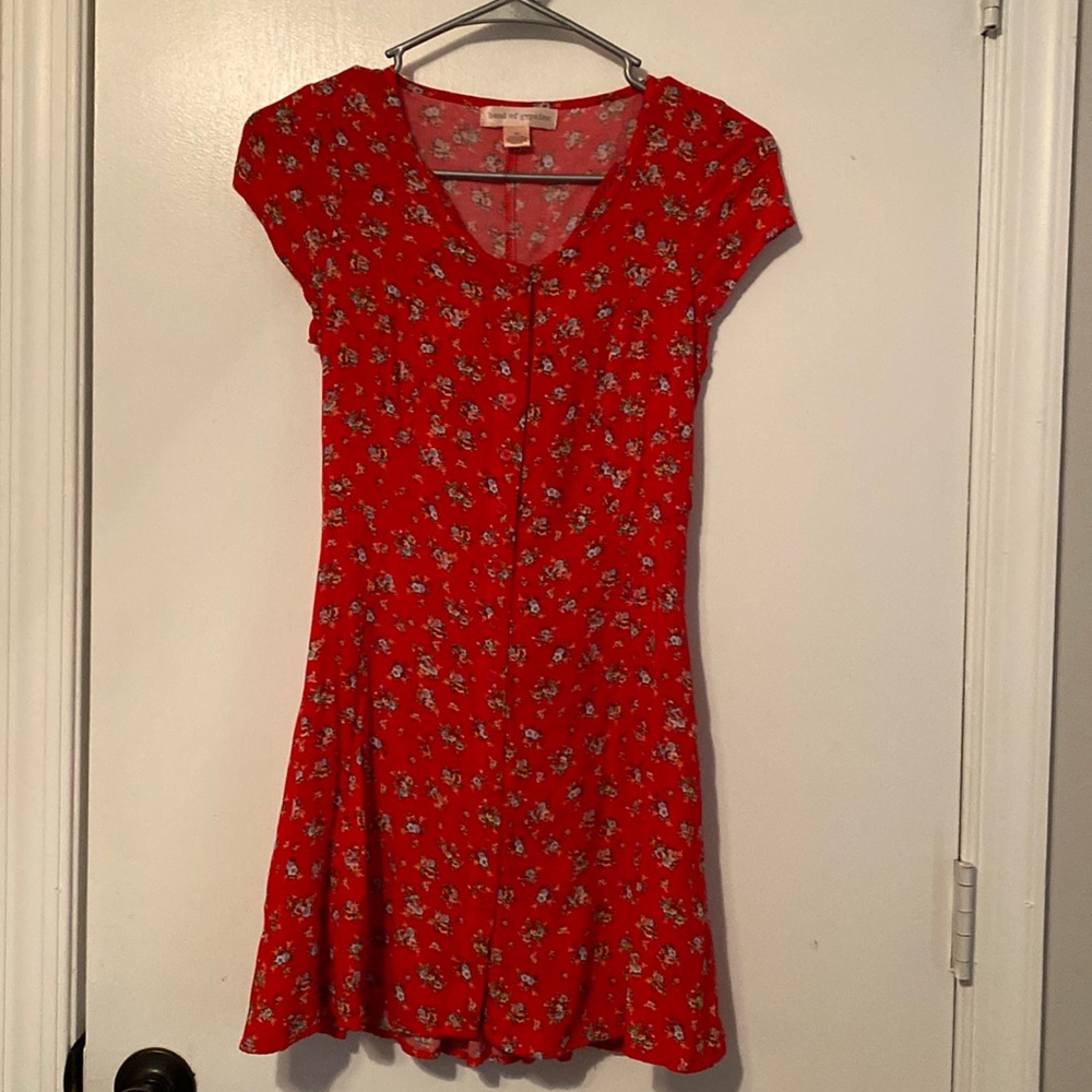 Band of Gypsies Red floral dress